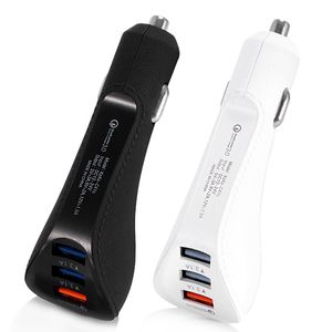 QC3.0 Quick Car Charger 3USB Гольф -клуб головы валюты сигарета легкая зарядка для iPhone xiaomi Автомобильный адаптер