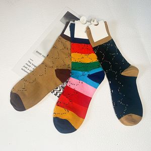 Erkekler G harfli çorap işlemeli pamuk yünü sokak giysileri çoraplar erkek ve kadın tasarım spor çorap