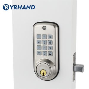 Ucuz Akıllı Ev Dijital Kapı Kilidi Su Geçirmez Akılsız Şifre Pin Kodu Kapı Kilidi Elektronik Sürgü Kilidi 201013