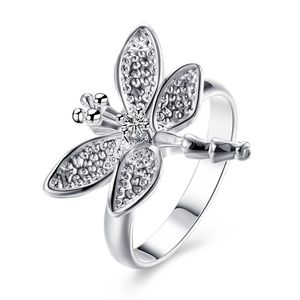 925 Gümüş Renkli Zirkon Yapanma Yüzüğü Kadınlar İçin Moda Halk-Düzenleme Düğün Nişan Partisi Hediye Tahmin Mücevher