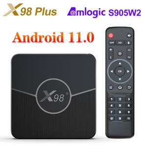 X98 Plus TV Box Android 11 Amlogic S905W2 4G 64GB Support AV1 Dual Wifi HDR 10+ Youtube Media Player Set Top Box X98plus