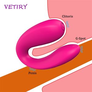 Seks Oyuncak Masajı U Tip Vibratör Silikon Vajina Klitoris Stimülasyon Penis G-Spot Stimülatör Titreşim Çiftler Ürünleri Oyuncakları Kadın
