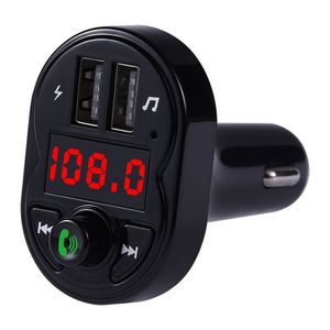 FM-передатчик TF Card U Disk Music Play Car MP3-плеер 2 USB Автомобильное зарядное устройство Bluetooth-совместимое 5.0 HandsFree X1