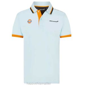 Для Mclaren F1 Team Polo Lapel футболка 2022 Season Racing Мужская с коротким рукавом Quick Dry Breathable Fade Fastss012