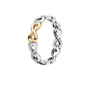 925 ayar gümüş sonsuz aşk alyanslar kadınlar için nişan yüzüğü moda takı aksesuarları