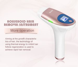 Painless Ice Cooling Permanent Mini Ipl Epilator Laser diode Hair Removal for Whole Body home use intense pulsed light 5 levels with 500000