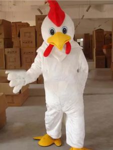 Profesyonel yetişkin boyutu beyaz tavuk maskot kostüm toptan fiyat horoz mascotcharacter yetişkin boyutu yüksek kalite