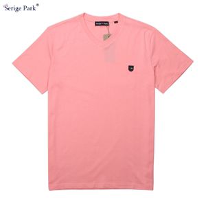 Yüksek kaliteli V Neck Men S t Shirt Serige Park Eden Pamuk İyi Yapım Fransa Lüks Markalı Giyim Top Tees Street 220616