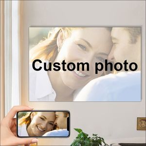 Resimler Gönder Portreler Aile Çocuk Art Pets POS Baskı Canvas Posterler Özelleştirilmiş PO PO Frame Diy Po Fram 220623