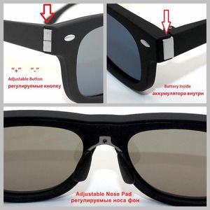 Солнцезащитные очки Оригинальный дизайн ЖК-поляризованные линзы Электронный регулируемый коэффициент пропускания с жидкокристаллическим оттенком Солнцезащитные линзыСолнцезащитные очки