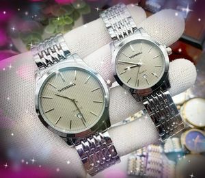 Paar beliebte Damen Herren Linie Skelettuhren Quarzwerk Kalender ticken Paare importiert Kristallspiegel einfache Armbanduhren Lieblingsweihnachtsgeschenk