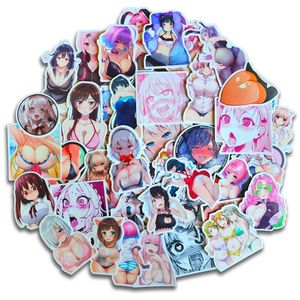 Su geçirmez Sticker 50/100 adet Anime Hentai Seksi Waifu Pinup Kız Bunny Çıkartması Çıkartmalar Grafiti Bavul Laptop Araba Sticker Yetişkinler Kız Otaku Oyuncaklar Araba Çıkartmaları