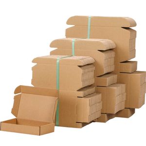 Scatola di spedizione espressa in bianco di colore Kraft di grandi dimensioni per scatole di imballaggio per piccole imprese che imballano scatole di cartone all'ingrosso