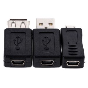 Tipo USB 2.0 Masculino para Micro USB Fêmea para Mini Masculino B M / F V3 V8 Adaptador Conector OTG Conversor Adapter Adapter Extensão