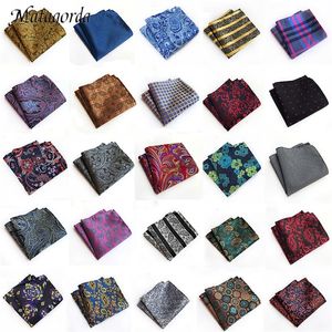 66color Men Hanky Pocket Squared Handkerchief Silk Hankerchief Flower Paisley Floral Wedding Party Gift for Man Accessory 220726