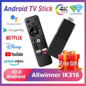 4K 1080p Andiord TV Stick Allwinner IK316 Google Global версия 2GB 8GB Android10.0 2,4 ГГц/5 ГГц Wi -Fi vs TV Box