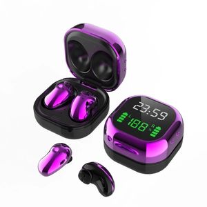 S6 Plus беспроводные наушники мини -кнопки управления кнопкой Bluetooth наушники Hifi Sound Binural Call Наушники 9D Sport в ушных зароватах