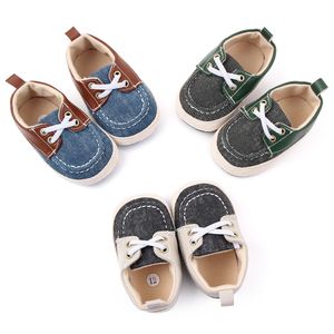 Canvas bebek spor ayakkabı spor ayakkabıları kızlar için erkekler yeni doğan ayakkabılar bebek yürüyüşçü bebek yürümeye başlayan çocuk yumuşak dip, kayma karşıtı ilk yürüyüşçü 0-18 aylık
