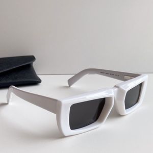 Güneş Gözlüğü Tasarımcı Spr24y Erkek Beyaz Meydan Dikdörtgen Asetat Güneş Gözlüğü Kadınlar Moda Lüks Marka Yüksek Kalite Alışveriş Anti UV400 Kutu