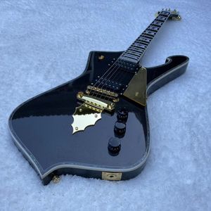 Özel öpücük Paul Stanley Iceman Elektro Gitar Abalone Bağlama ile