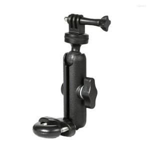 Tripods Motosiklet Bisiklet Kamera Tutucu gidon aynası Montaj Braketi 1/4 Metal Stand Go-Pro/So-Ny/Kontur/SLR Loga22