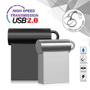 Yeni süper mini metal usb flaş sürücüsü 4G 8G 16G kalem sürücü 32GB yüksek hızlı bellek çubuğu u disk 64GB 128GB Pendrive 2.0 Memoria USB