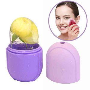 Skin Care Beauty Lifting Contouring Tool Silicone Ice Cube Trays Globe Balls Face Massager Facial Roller Reduce Acne220429