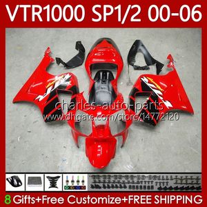 Honda VTR1000 RC51 SP1 SP2 RTV1000 2000-2006 Bodys 123No.0 VTR-1000 00 01 02 03 04 05 06 VTR 1000 2000 2001 2002 2003 2004 2005 2006 Fabrika Kırmızı