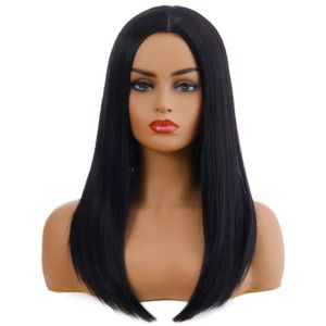 Wig for Women Synthetic Wig Black Long straight hair Natural Middle Part Daily Use Wigs Heat Resistant