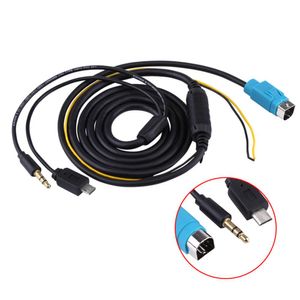 USB 3.5mm AUX için Bluetooth Ses AUX Kadın Adaptör Kablosu Araba BMW Mini Cooper CY917-CN