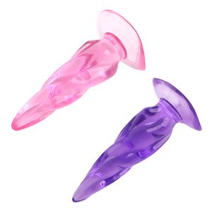 Jelly Color Butt Plug силиконовые анальные сексуальные игрушки для мужчин Женщины для взрослых продукты Anus без вибратора простата массажер