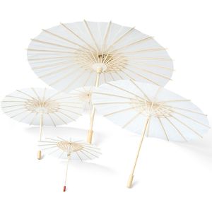 Toptan Gelin Düğün Şemsiyeleri Beyaz Kağıt Şemsiyeleri Güzellik Öğeleri Çin Mini Zanaat Şemsiye Çapı 60cm DH998