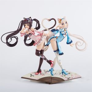 Yerli Nekopara Chocola Vanilya Azuki Coconut PVC Action Figür Japon AlphaMax Anime Figürü Çin Elbise Edition Model Oyuncaklar 220520