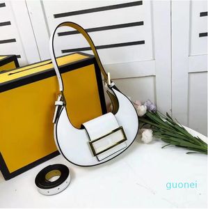2022 Новая мода дизайнерская сумка женская сумка сумка из кожи кожаный ремень золотой металлический корпус изогнутый G565