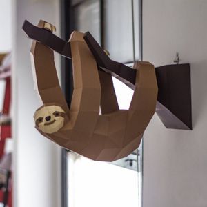 Duvar Dekorasyon Ağaçta Tavuk 3D Kağıt Modeli Sevimli Hayvan Heykeli DIY Craft Papercraft Salon Oturma Odası Ev Dekoru 220609