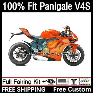 Ducati Panigale için OEM Fairings V4 V4 S R V4S V4R 18-21 Gövde Kiti 1dh.68 Sokak Savaşçısı V4-S V4-R V-4S 2018 2019 2020 2021 V-4R 18 19 20 21 Enjeksiyon Kalıp Gövdesi Stok Turuncu
