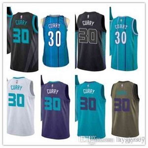 Özel Charlotte Basketbol Formaları Dell 30 Curry Mağaza Hayran Edition Erkekler İçin Yeni Kadınlar Gençlik Amerikan Basketbol Forması Hornet