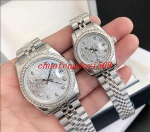 Mens Watch Çift İzle Diamond Çerçeve 8215 Hareket Çok Molor Dial Tw Fabrika Fabrika Mekanik Otomatik Kollwatch Sapphire Cam Su geçirmez Saatler