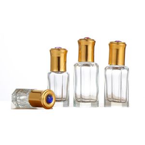 3 ml 3 ml rolo em garrafas andar pérola a bola à noite Frascos de perfume de vidro fosco Mini garrafa com pendurar bola de aço corda Início Fragranc