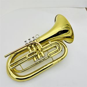 Реальные фотографии тромбон Bb марширующий баритон латунь никелированный профессиональный музыкальный инструмент с чехлом
