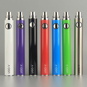 UGO-V Buharlaştırıcı Kalem UGO Elektronik Sigara Vape Kalemleri UGO Piller İtme Düğmesi Mikro USB Şarj Ugo V 510 İplik Vaping E Puro Pen