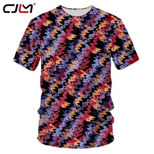 Adam yaz yaratıcı kare desen tişört 3d baskılı renkli üçgen gevşek 5xl mens o boyun tshirt 220623