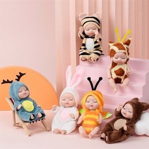 1 adet uyku bebek bebek sevimli hayvan bebek bebek 35 inç yükseklik simüle edilmiş yeniden doğmuş bebek çocuk oyuncak için 220815
