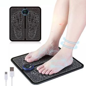 Elétrico EMS Tratamento de Pé Massager Pad Almofada Muscle Stimulator Perna Forma de Perna Esteira Aliviar a Dor Health Care