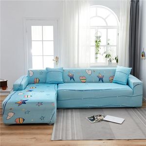 Stuhlhussen, Stern-Herz-bedruckter Sofabezug für Wohnzimmer, Funda All-Inclusive-Polyester, moderner, elastischer Eckcouch-Schonbezug 45007 Stuhl