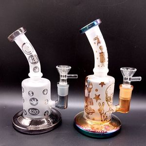 Мини-гальваническое покрытие DAB RUG Cookah Bong Fab яйцо прохладный стеклянный водяной труб для воды на продажу с 14 мм чаша