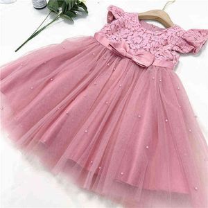 Toddler kızlar prenses elbise çocuklar için bebek fırfırlar dantel çiçek nakış tutu balo elbisesi çocuklar zarif parti düğün kıyafetleri g220518
