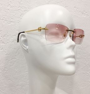 Altın/Pembe Gradient Çıkarsız Güneş Gözlüğü 280088 Erkekler Klasik Güneş Gölgeleri UV400 Gözlük Moda Aksesory Yaz Kutusu