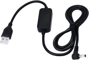 3,28-футовый преобразователь USB 5 В в 12 В постоянного тока, силовой кабель преобразователя напряжения, для камеры/планшета/колонок Bluetooth и других устройств. (3,5 x 1,35 мм)
