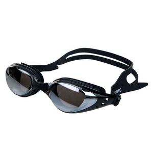 Yüzme Gözlük Anti-Sis UV Koruma Ayarlanabilir Erkekler Kadınlar Ortak Kaplama Profesyonel Yüzme Gözlükleri Temizle Görünüm Gözlük G220422